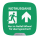 Ajax BrandPlate Notausgang 1 Stück for StreetSiren DoubleDeck white