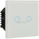 A-LST86-KIT-2L-W Set mit Panel und Schalter 2 Wege WiFi
