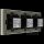 A-LST228-KIT-2L/2L/2L-W Set mit dreifachem panel und schalter  2-Wege WiFi