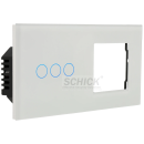 A-LST157-KIT-3L/1G-W Set mit doppeltem panel und schalter