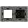 A-LST157-2L/1G-B Schaltfeld mit 2 tasten und 1 rahmen für 1 gerät