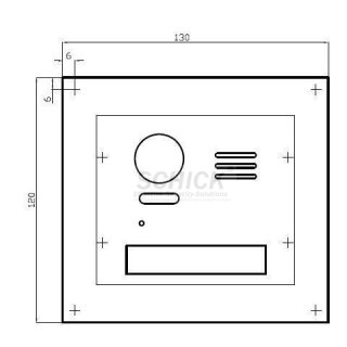 2506790 Frontplatte Videozentralmodul DH821VD/DT821