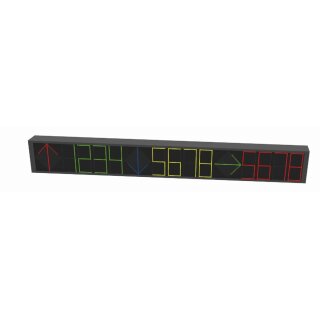 Hikvision DS-TVL121-9-5D/4 | Dreifach-Parkleitsystem für Innenräume mit 12-stelliger Ziffernanzeige