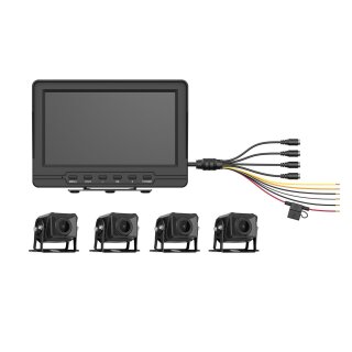 Hikvision AE-VD2501A-A/PAL - 4-Kanal-Fahrzeugüberwachung mit 7-Zoll-Display