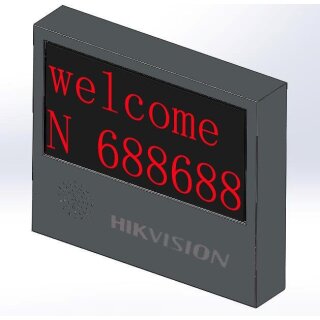 Hikvision DS-TVL224-4-5Y — 2-zeilige LED-Anzeigetafel für Parkplätze (4-stellig, Outdoor)