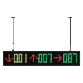 Hikvision DS-TVL131-9-7P(O-STD) - 7-Farben LED-Anzeigetafel für Innen-Parkleitsysteme