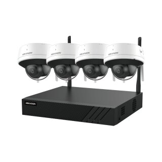 Hikvision DS-J142I(STD)/NK844WDH-1T — 4-MP WiFi 6 Dome-Kamera-Set mit NVR