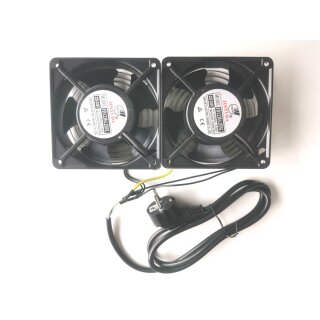 Hikvision FD1238A2(O-STD)/Overseas - Zweiteiliger Schrankventilator 220 V, EU-Stecker