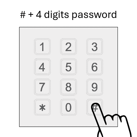 DH821MK – Türöffnung (Unlock) Beispiel