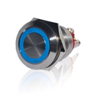 Klingeltaster ringbeleuchtet  blau